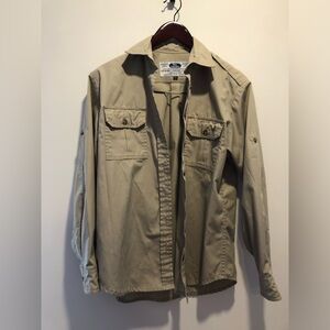 Tilley button up top